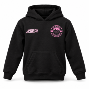 Hoodie Oficial SSA – Negro | Santiago Soccer Academy